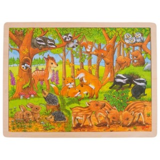 PUZZLE DE MADEIRA ANIMAIS NO BOSQUE